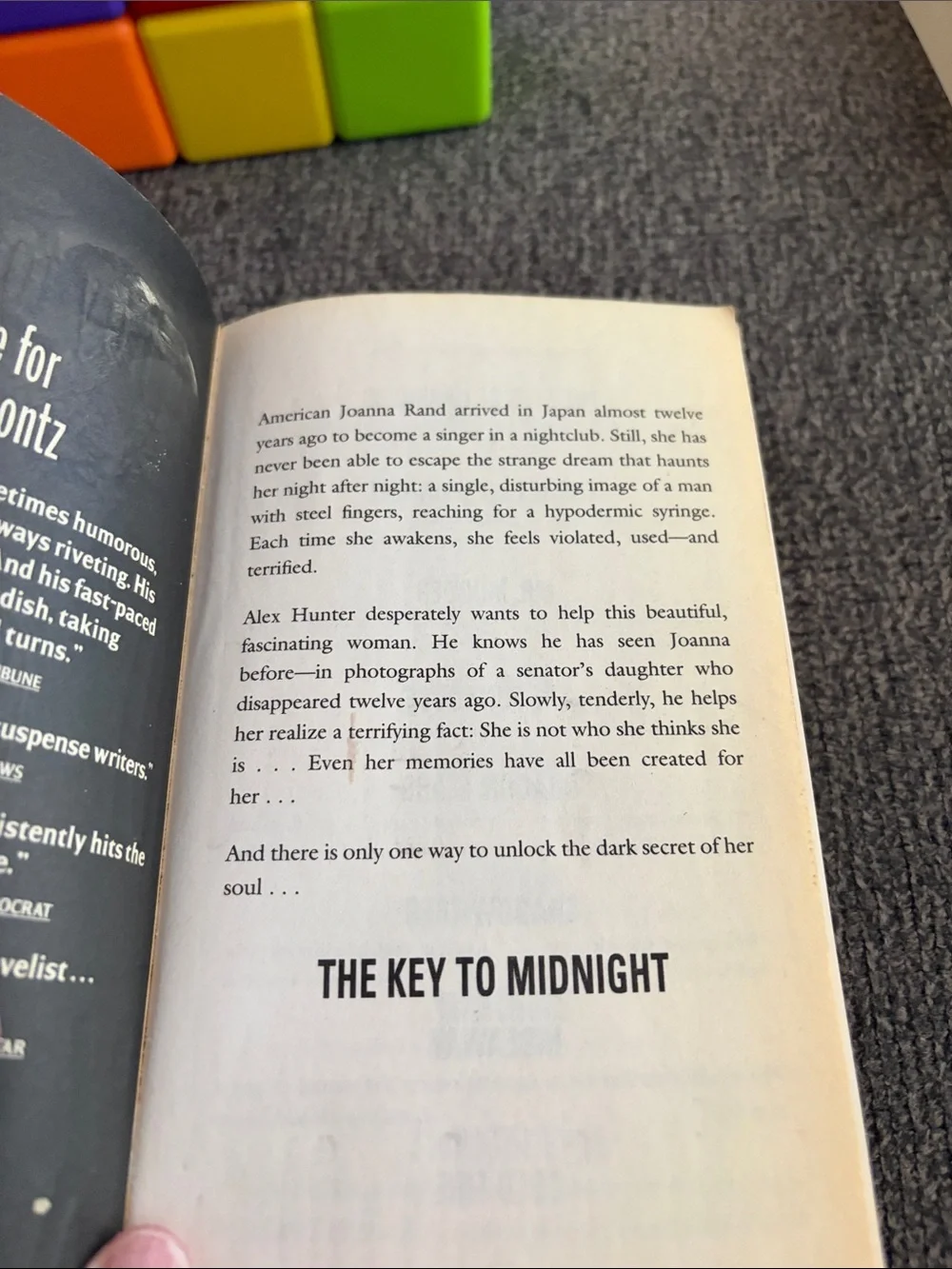 The key to midnight book